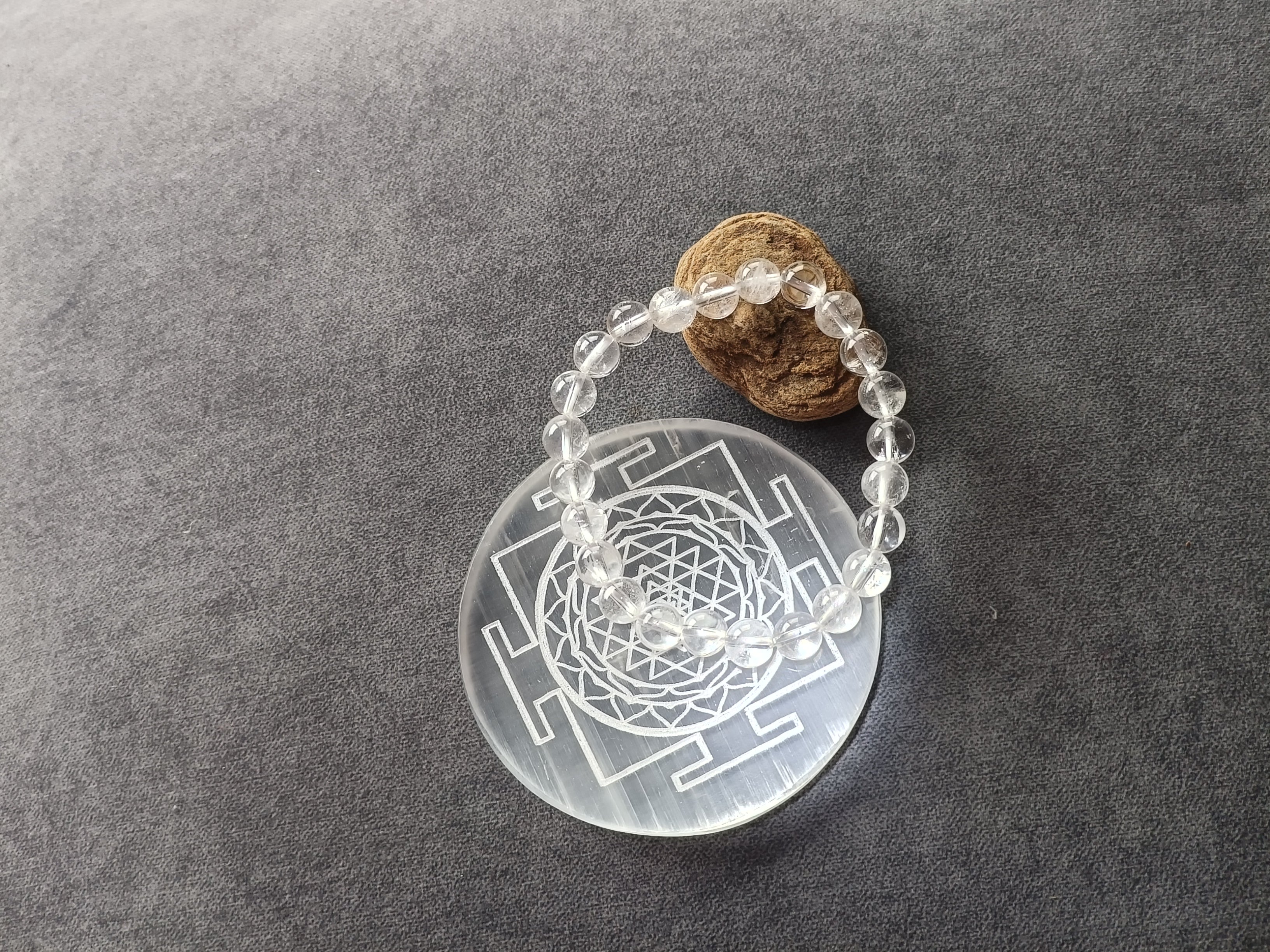 Natural Clear Quartz Sphatik