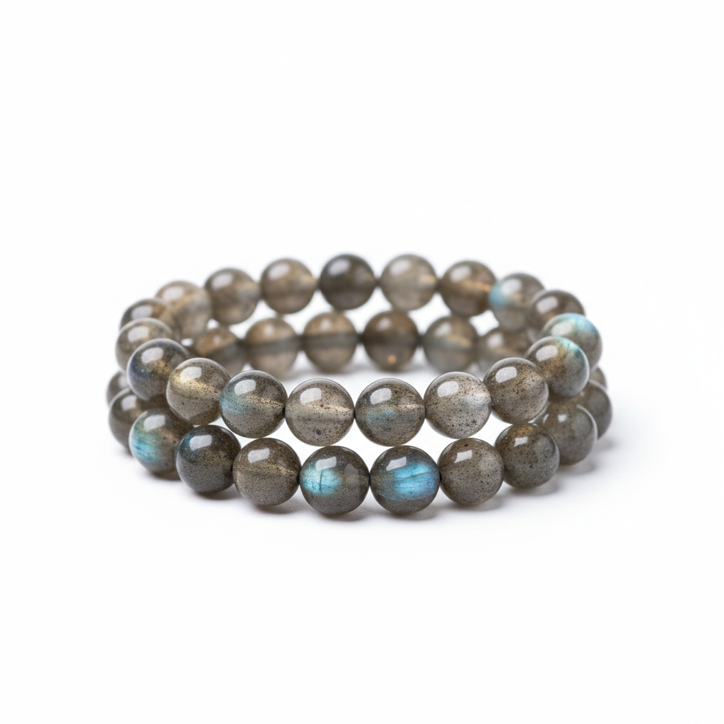 Labradorite Bracelet For Women Men With Healing Crystal And Reiki Stone