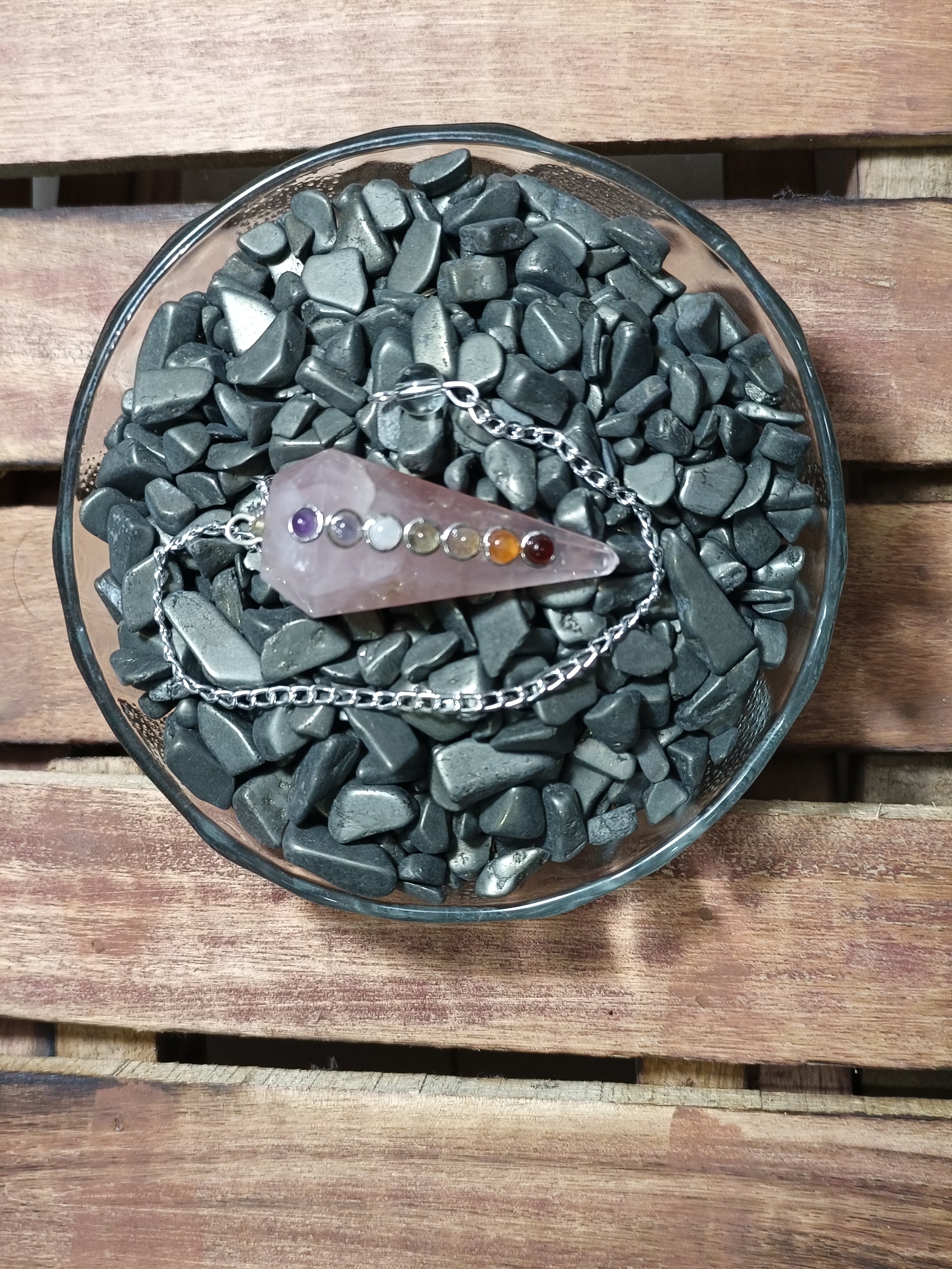 Rose Quartz Dowser Pendulum