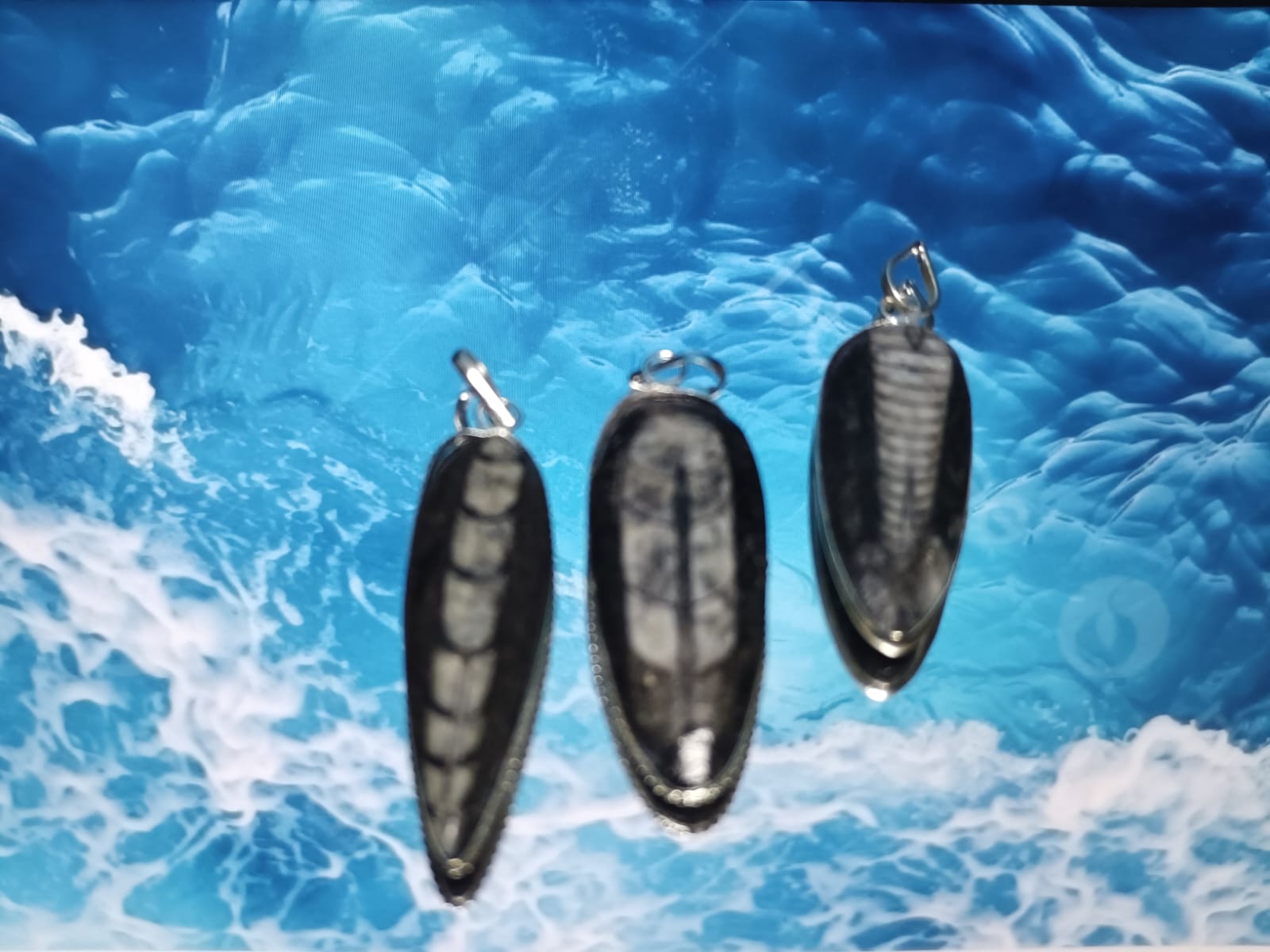 Kuber Stone Pendant | Natural Orthoceras Fossil for Wealth