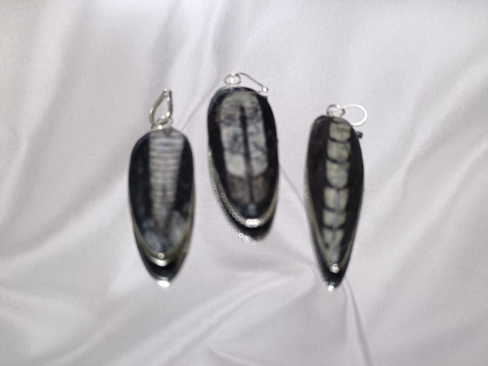 Kuber Stone Pendant | Natural Orthoceras Fossil for Wealth