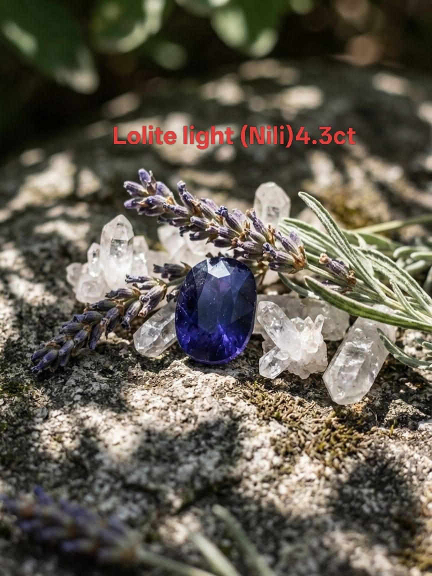 Light Neeli (Lolite) Stone 4.3 carat