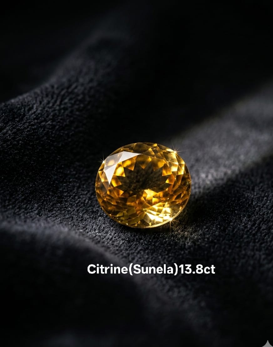 13.8 Carat Sunela Natural Citrine