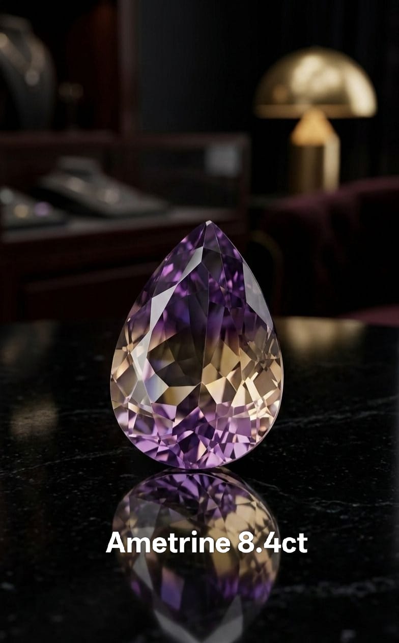 Ametrine Stone 8.4 carat Original