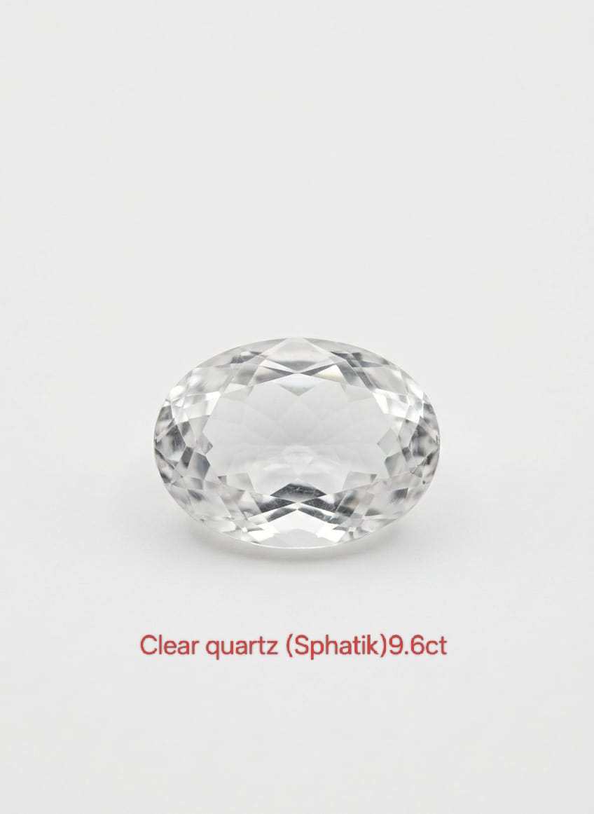Natural Sphatik Crystal Stone/Quartz Gemstone 9.6 carat