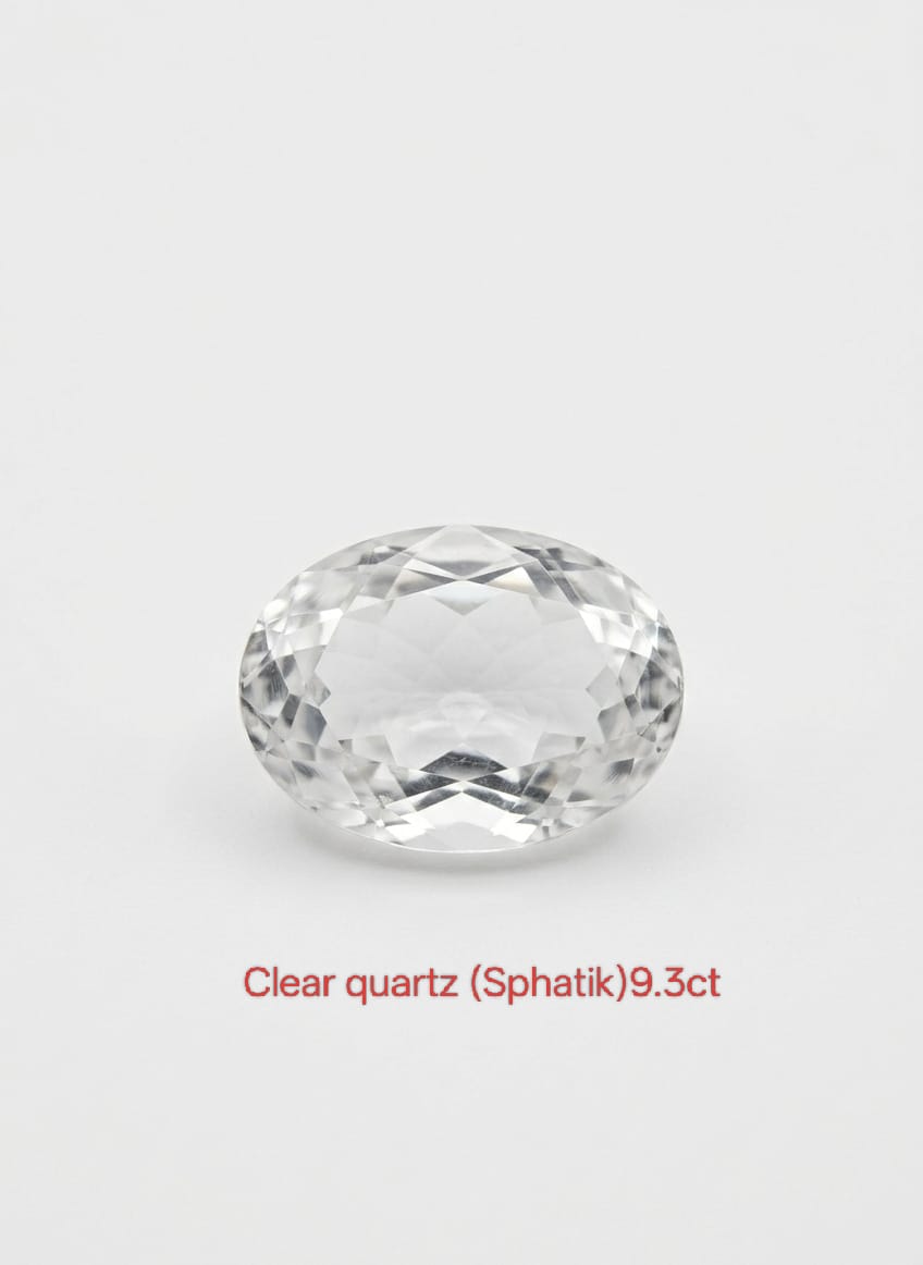 Natural Sphatik Crystal Stone/Quartz Gemstone 9.3 carat
