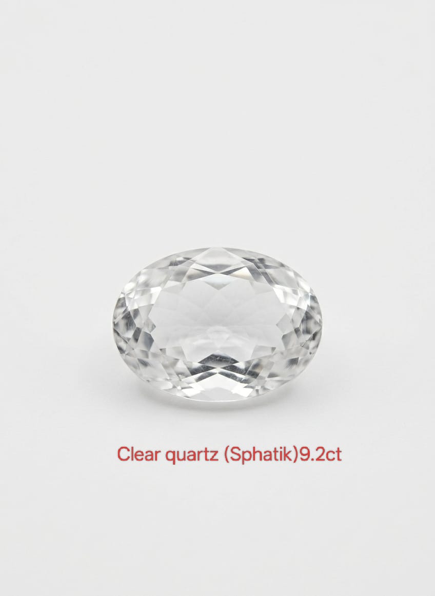 Natural Sphatik Crystal Stone/Quartz Gemstone 9.2 carat
