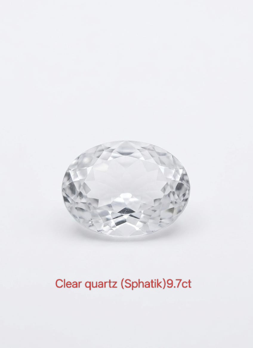 Natural Sphatik Crystal Stone/Quartz Gemstone 9.7 carat