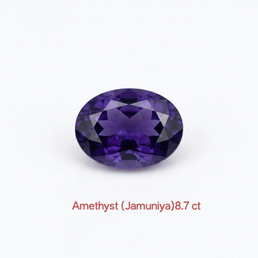Amethyst Gemstone Original Certified 8.7 carat