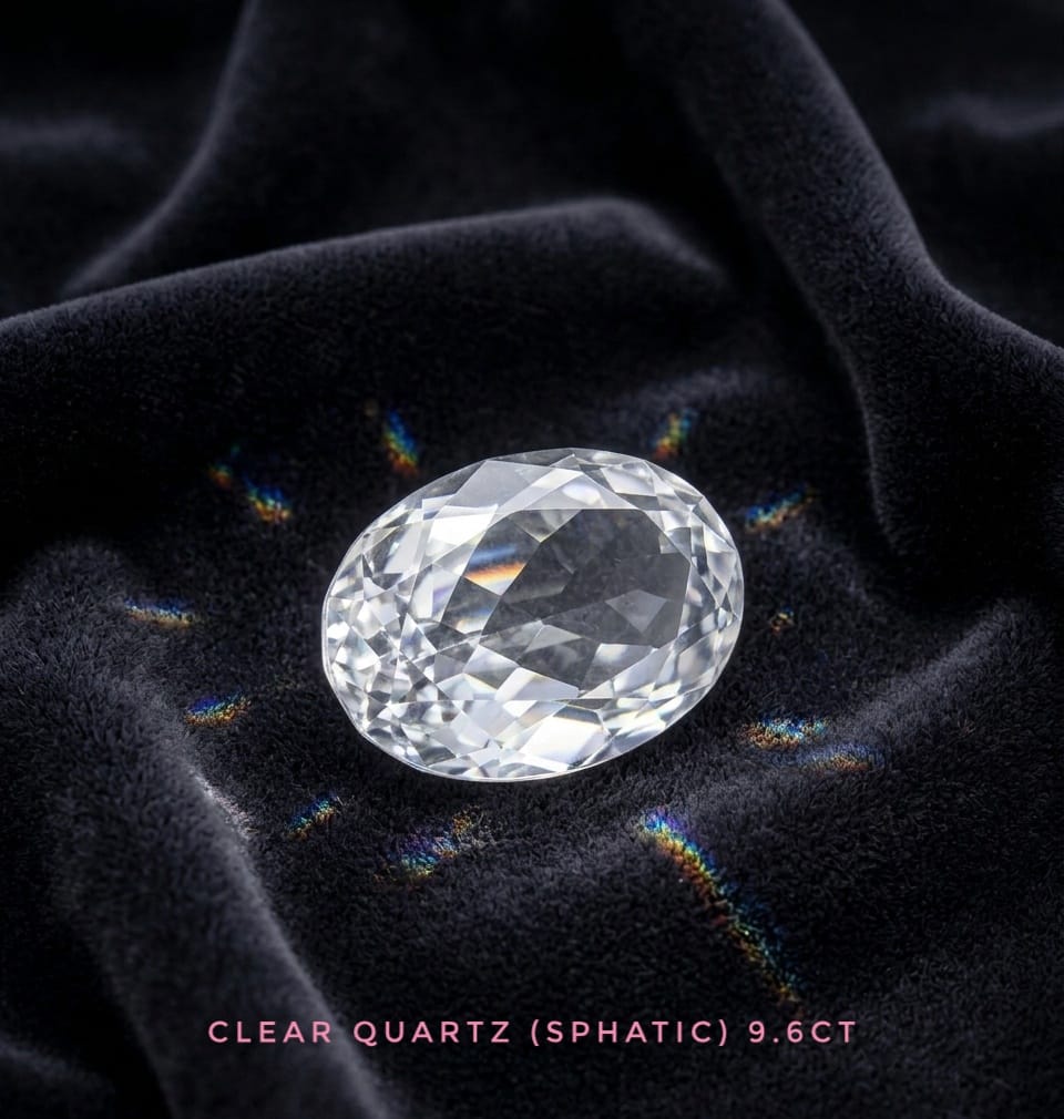 Natural Sphatik Crystal Stone/Quartz Gemstone 9.6 carat