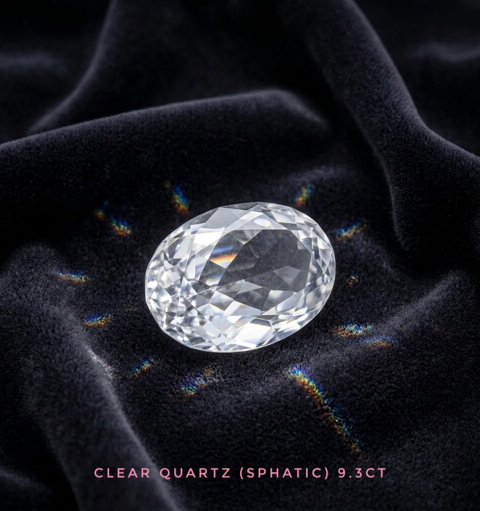 Natural Sphatik Crystal Stone/Quartz Gemstone 9.3 carat