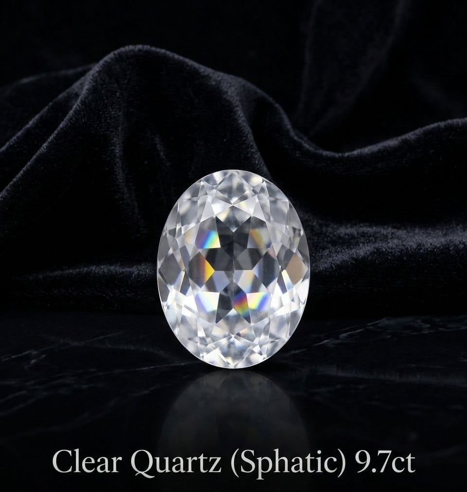 Natural Sphatik Crystal Stone/Quartz Gemstone 9.7 carat