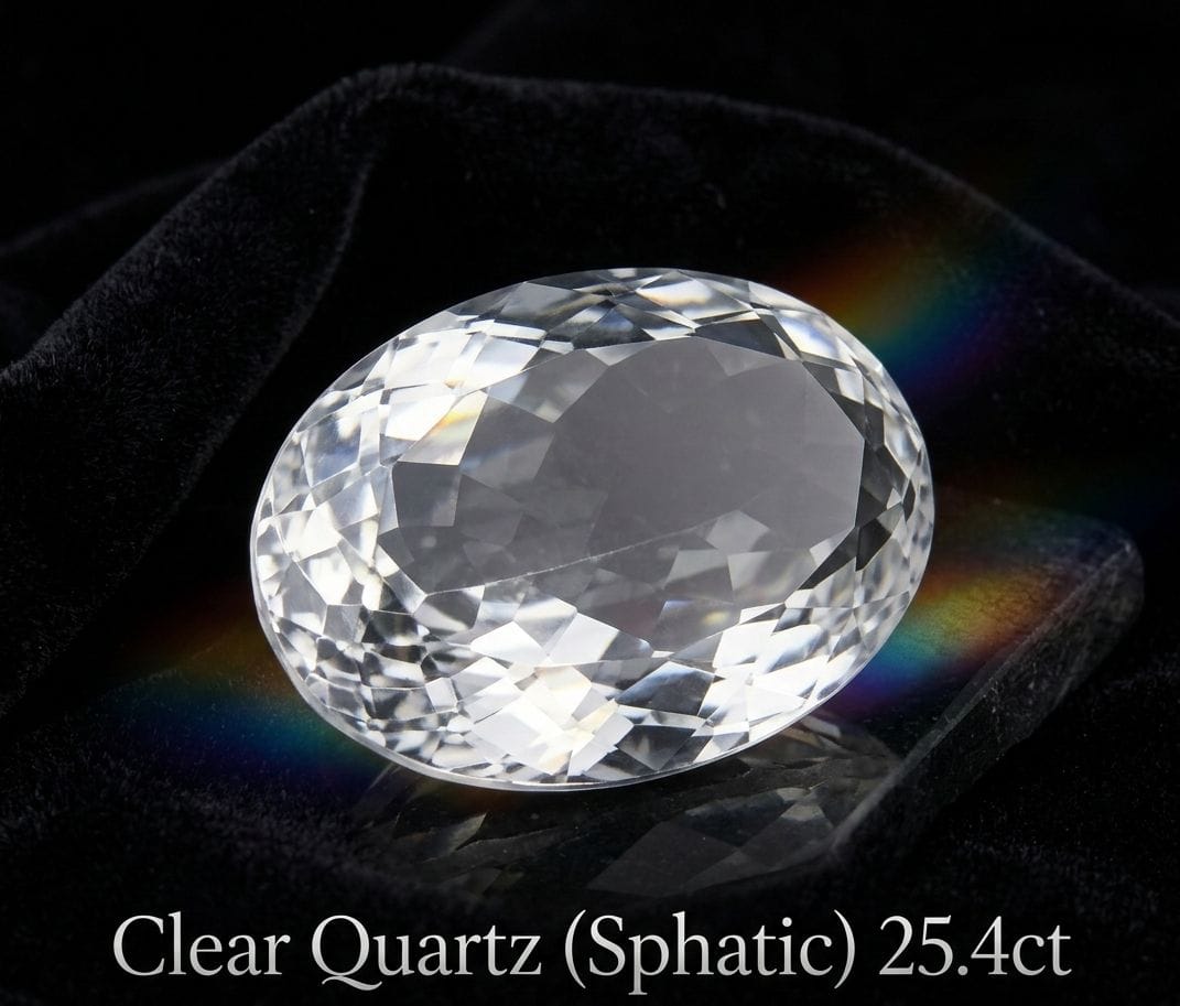 Natural Sphatik Crystal Stone/Quartz Gemstone 25.4 carat